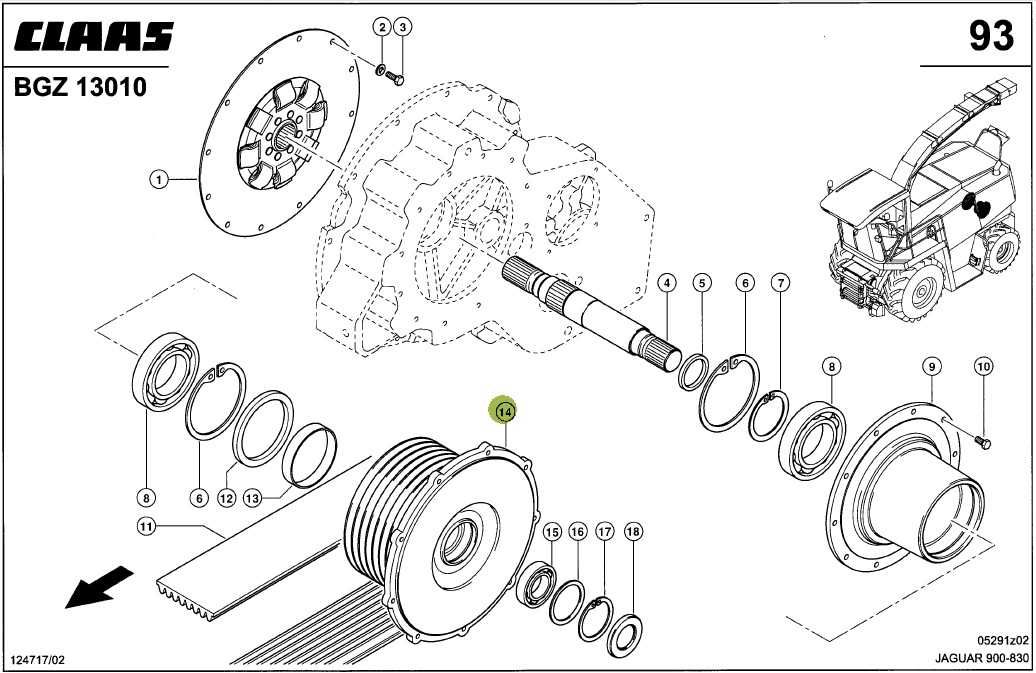 CLAAS JAGUAR 830/850 шків конпривода 0002619211 / 0002619201