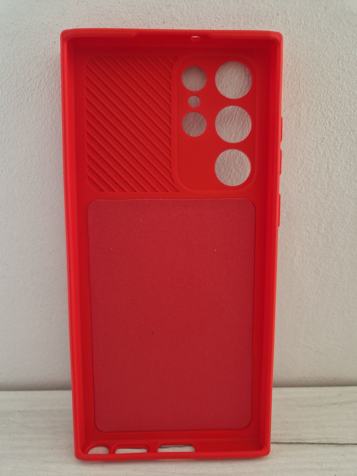 Camshield Soft do Samsung Galaxy S22 Ultra Czerwony