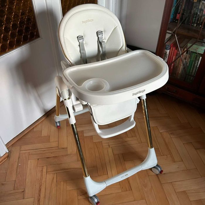 Fotelik krzesełko Peg Perego Prima Pappa Follow Me gold złote