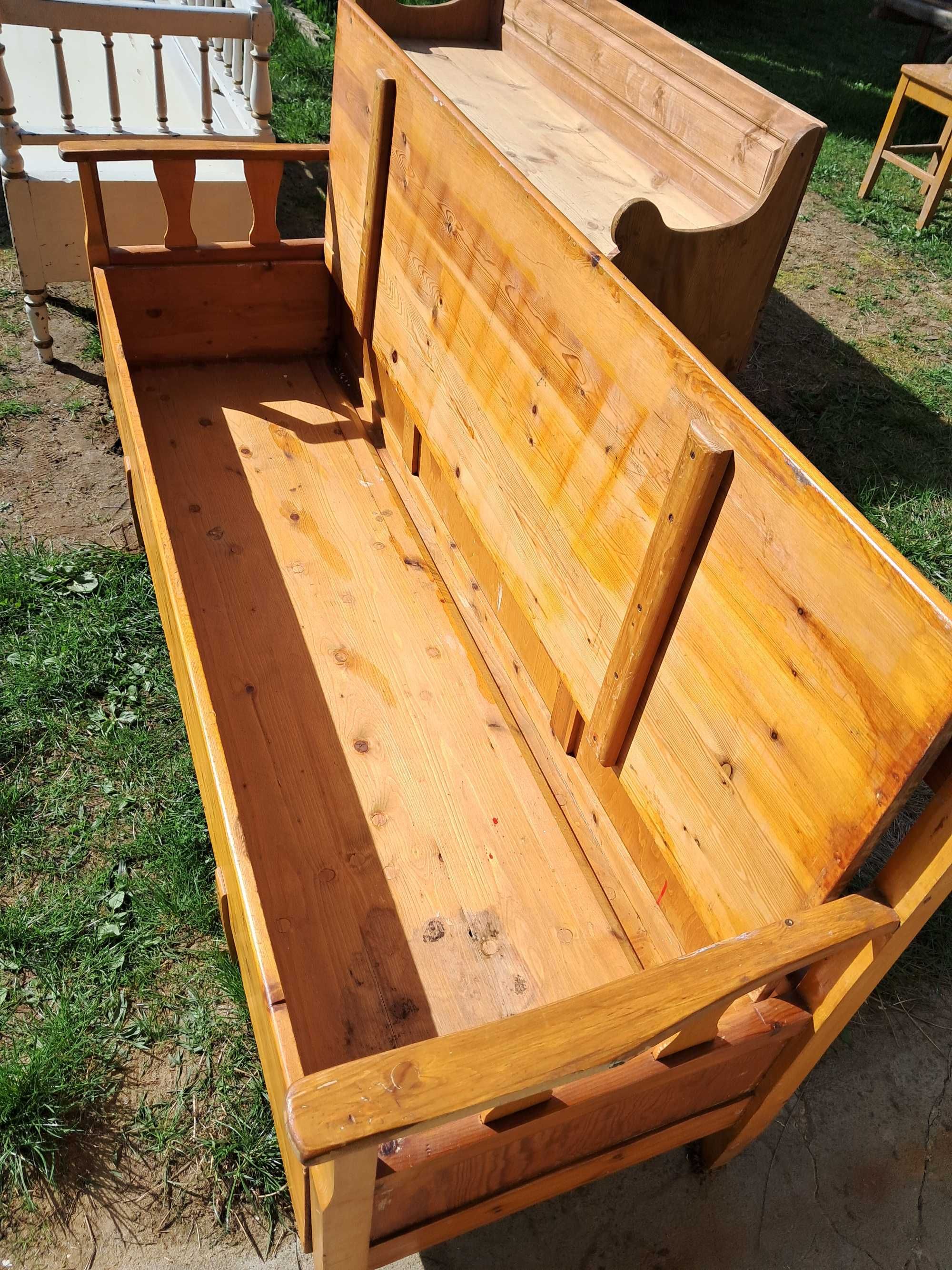 stara kanapa ława ławka sofa szluban bambetel przesyłka ze schowkiem
