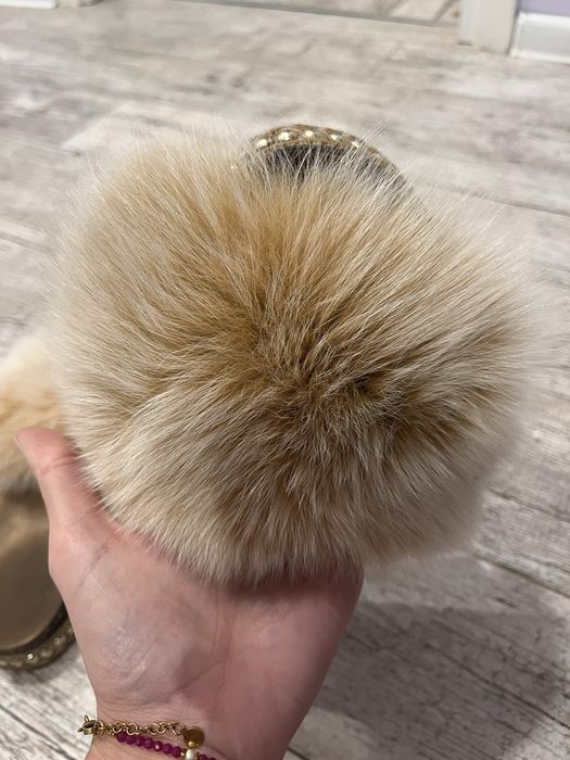 Klapki jemot naturalne futro