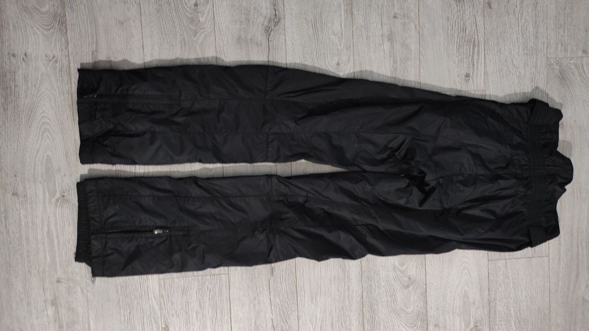 Czarne połyskujące spodnie narciarskie damskie Jet Set
