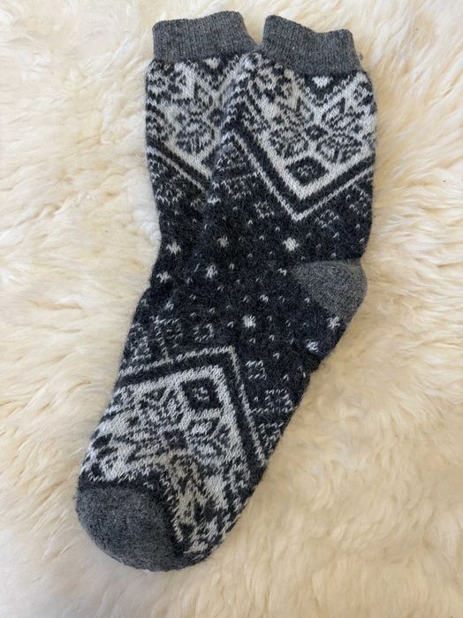 Чоловічі шкарпетки з натуральної овечої шерсті