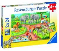 Puzzle 2x24 Dzień W Zoo, Ravensburger