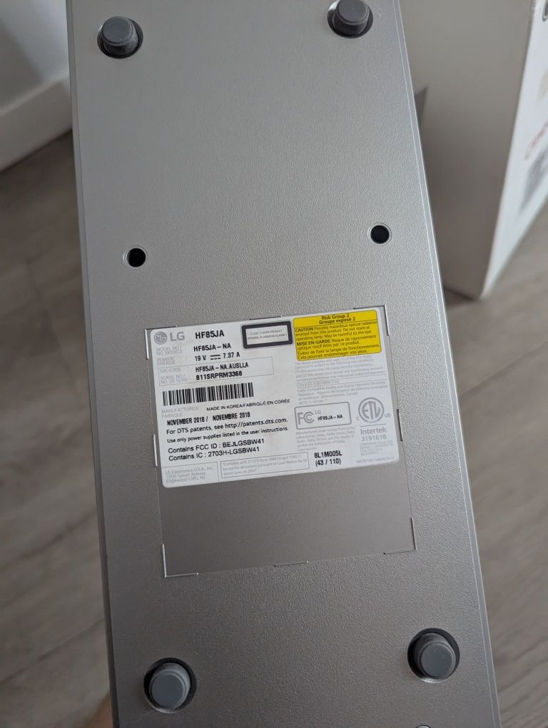 Короткофокусний LG Cinebeam Laser HF85JA 1500 ANSI Lumens 1920*1080