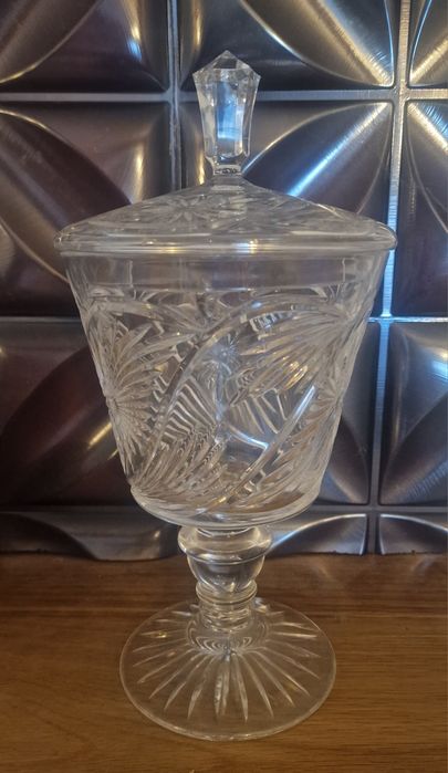 Compoteira em cristal Atlantis, antiga