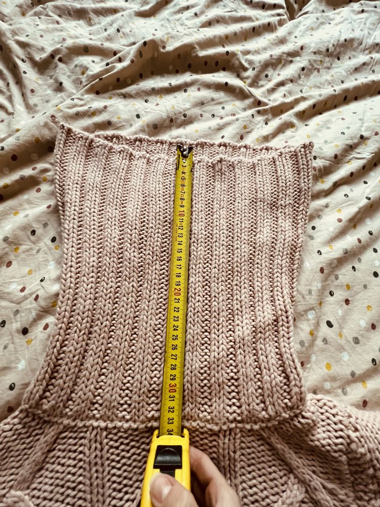 Różowy sweter Lemonada duży golf, stójka