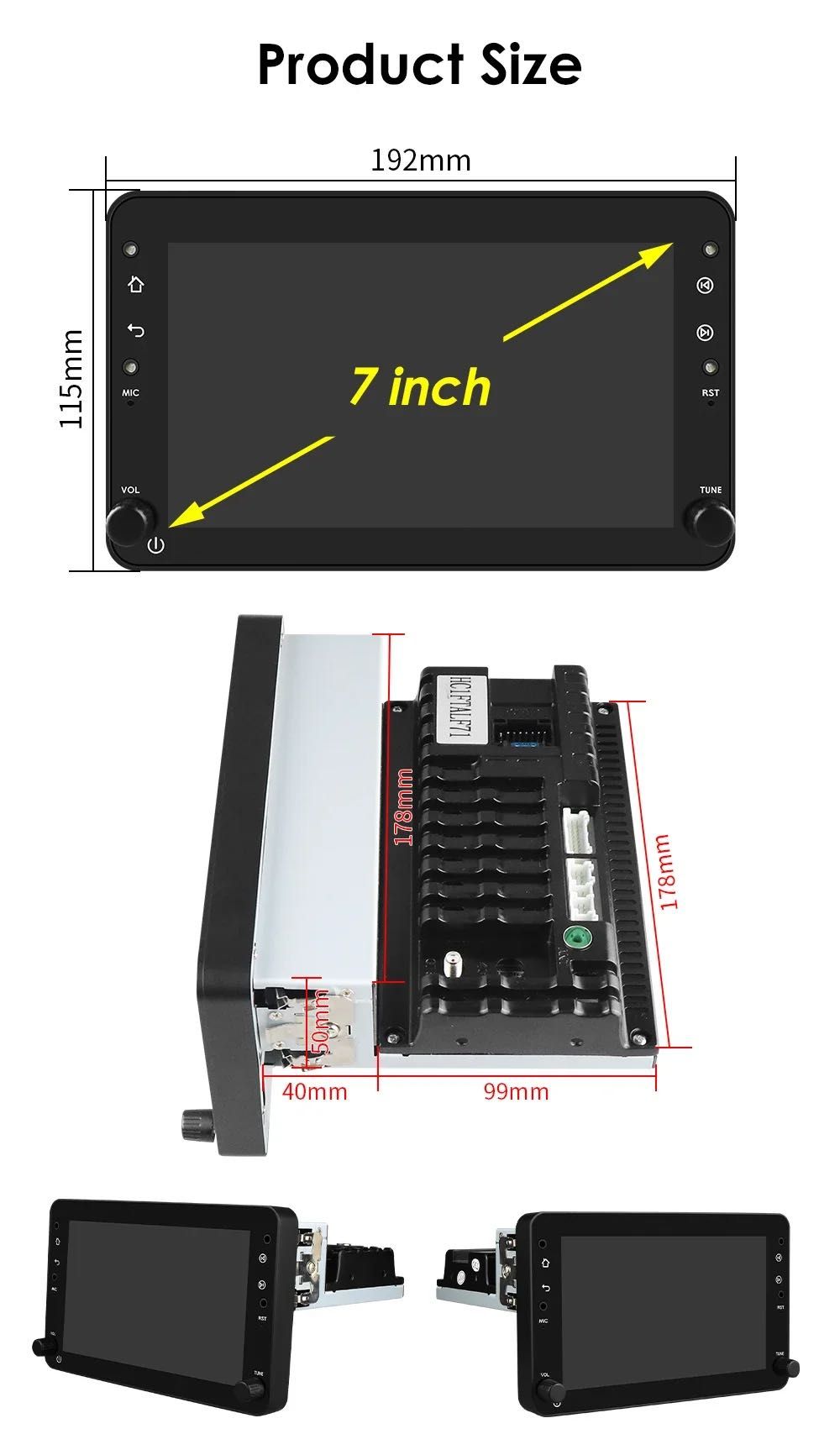 Auto Rádio Alfa Romeu 159 * Android * 2 din