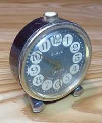 Часы -будильник "SLAVA" в черном корпусе