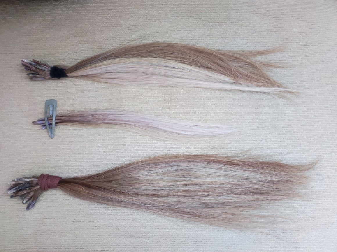 Extensões de cabelo natural, 3 tamanhos