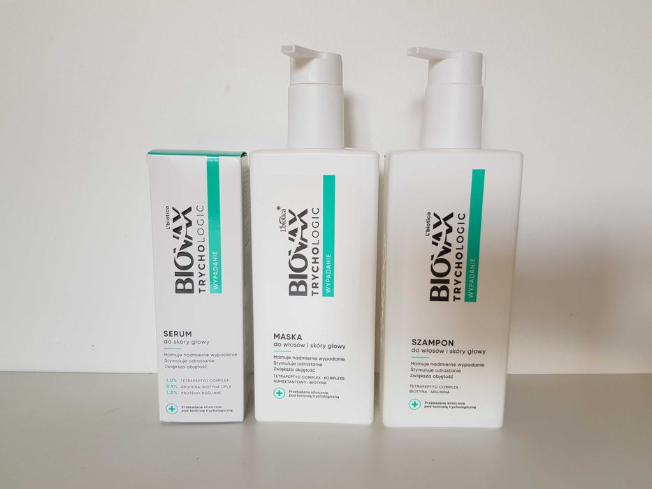 BIOVAX Trychologic wypadanie włosów - szampon, maska, serum (ZESTAW)