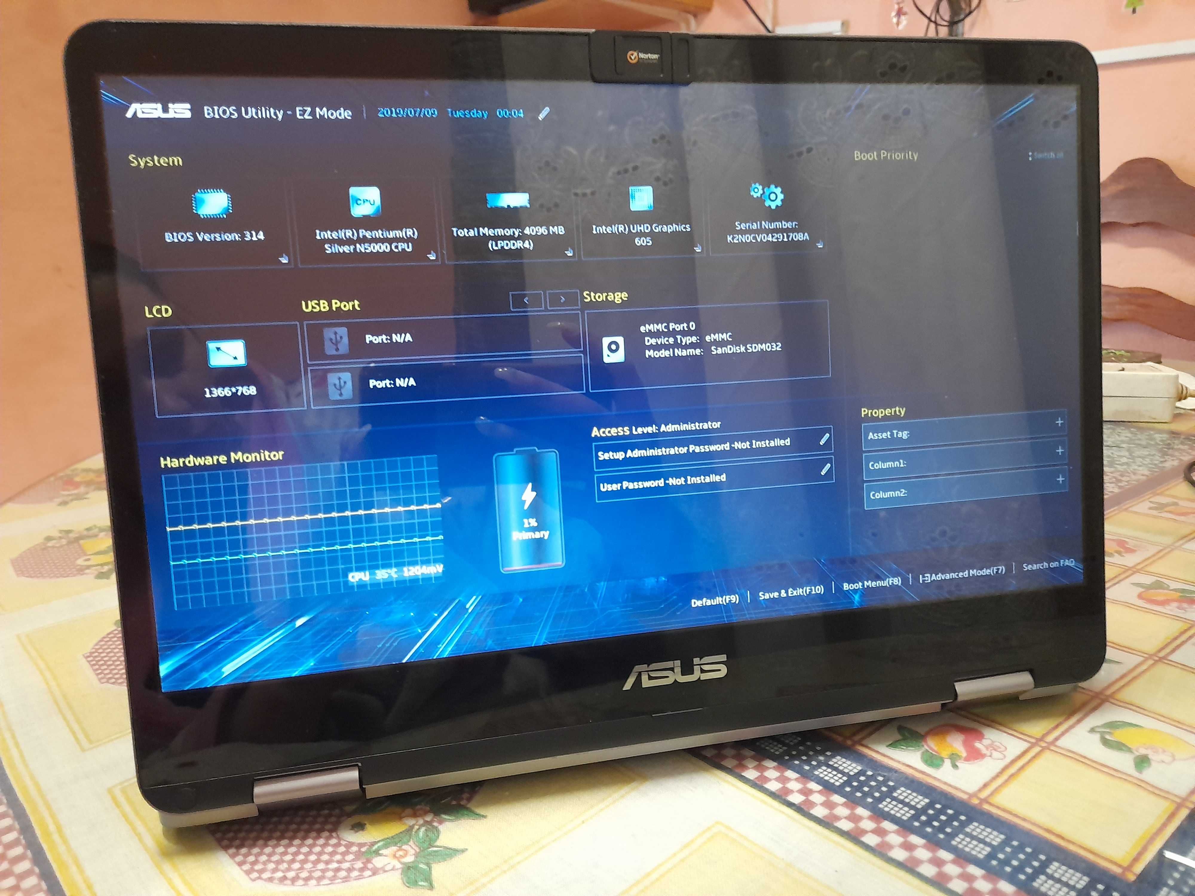 Asus notebook dobravel