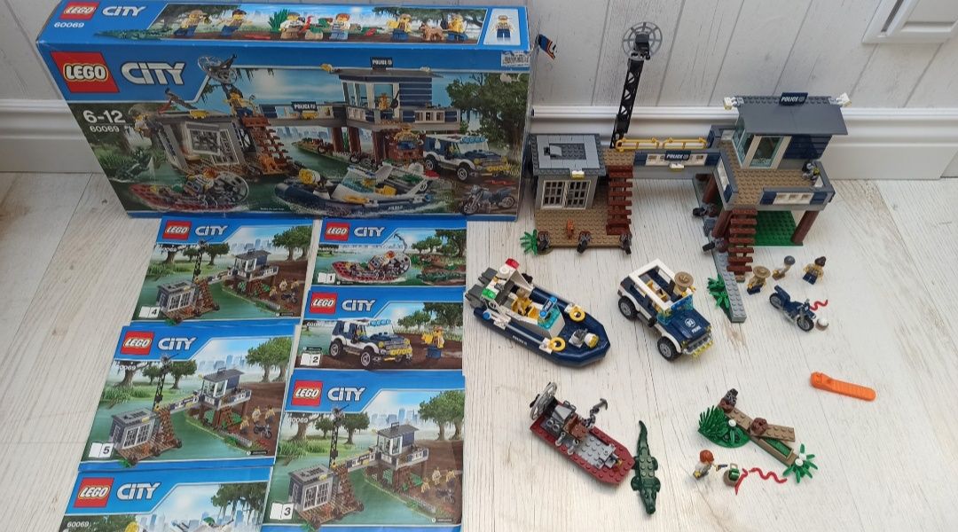 LEGO City 60069 - Posterunek policji na bagnach - stan idealny unikat