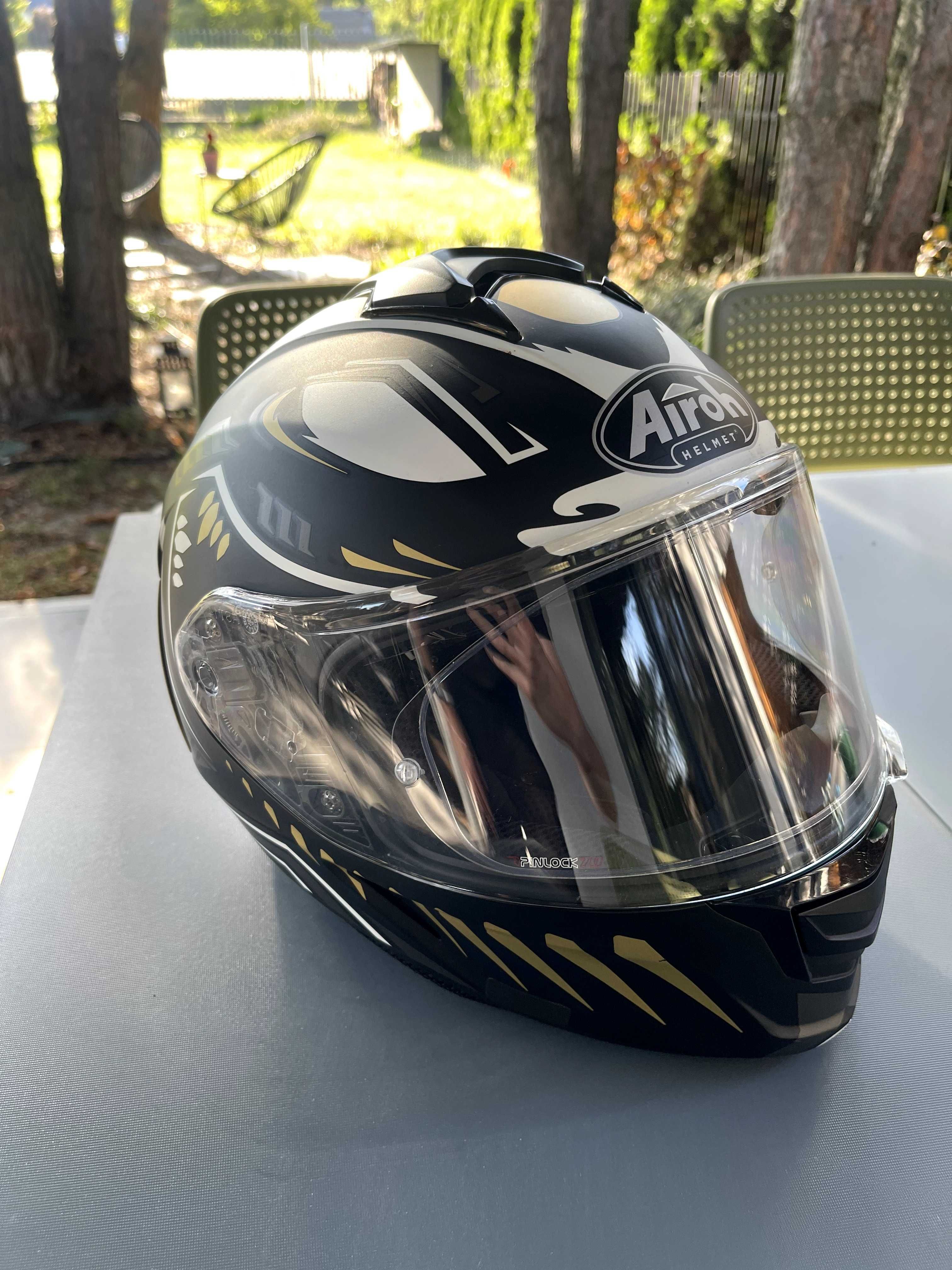 Airoh Spark M 57 58 integralny kask pełny blenda pinlock czary mat!