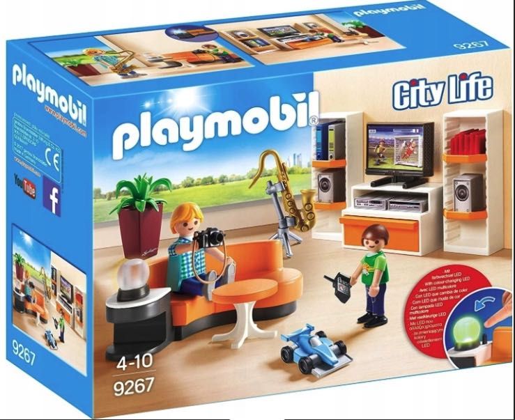 Zestaw gra zabawka PLAYMOBIL CITY LIFE SALON DOMOWY Dla dzieci
