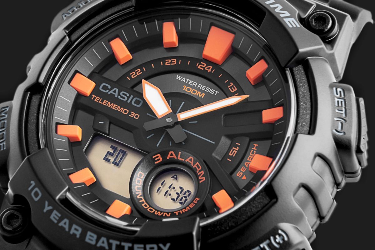 zegarek męski casio gerton aeq-110w-1a2vdf + box