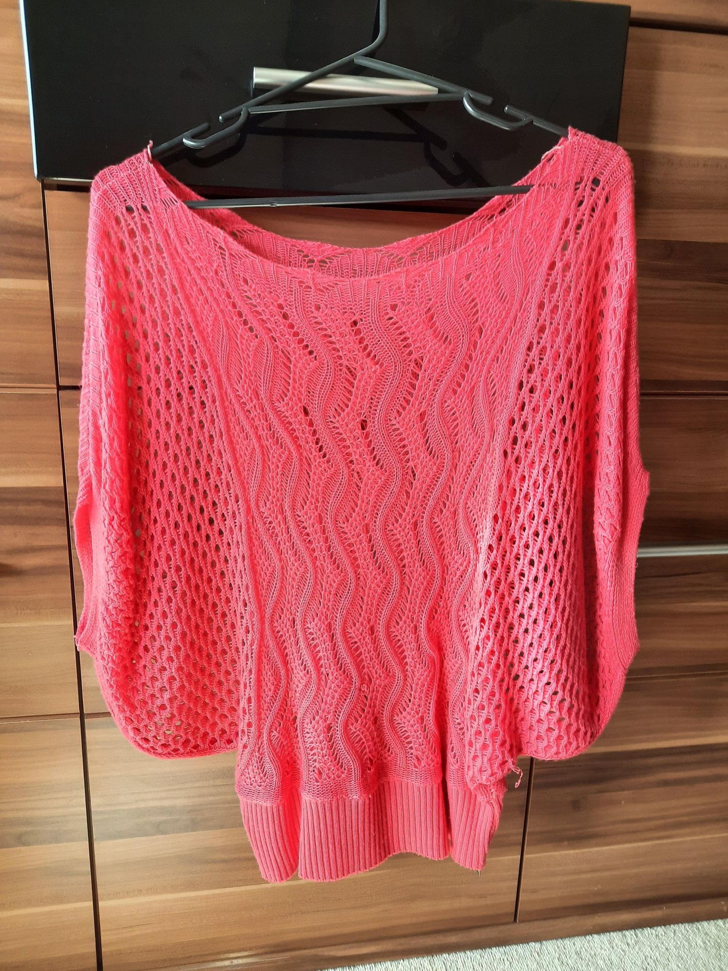 Sweter ażurkowy oversize
