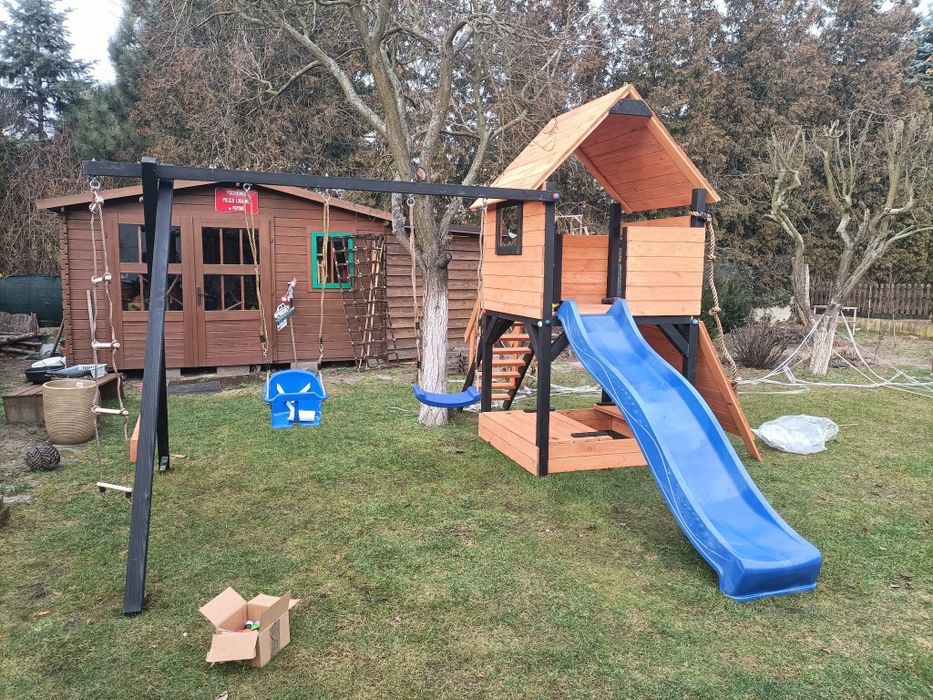 %RATY% POSEZONOWA OBNIŻKA Plac zabaw domek dla dzieci MONTAŻ