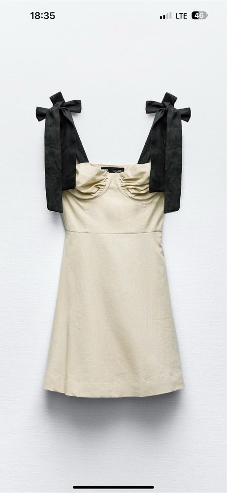 Сукня платья льон zara reserved тренд