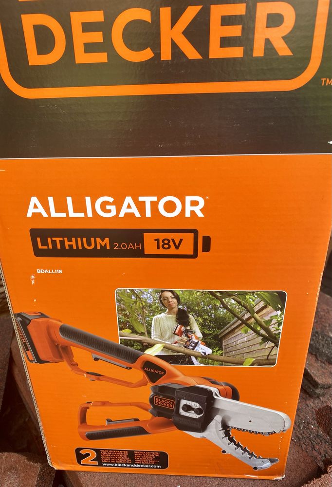 Sekator Aligator Pilarka Ręczna Akumulatorowa 18V Black&Decker