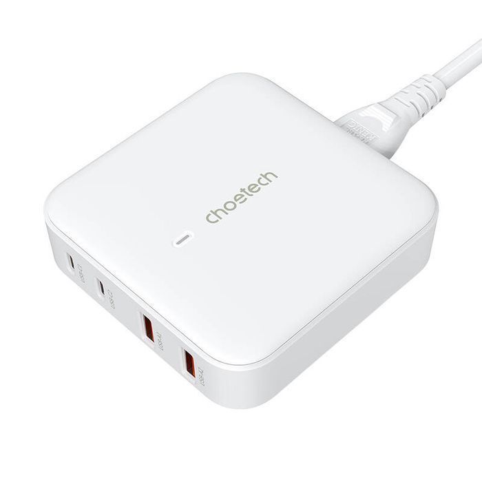 Ładowarka Sieciowa Choetech Pd8008,  2X Usb-C, 2X Usb-A, Gan, 100W