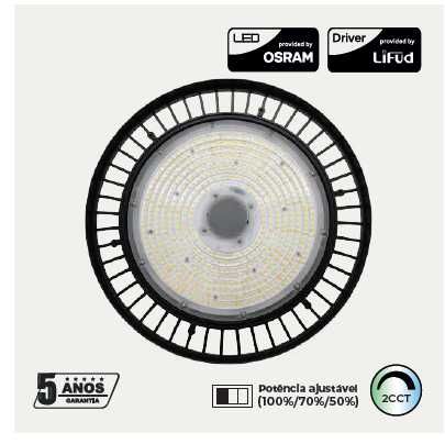 câmpanula led 200w - 32mil LM