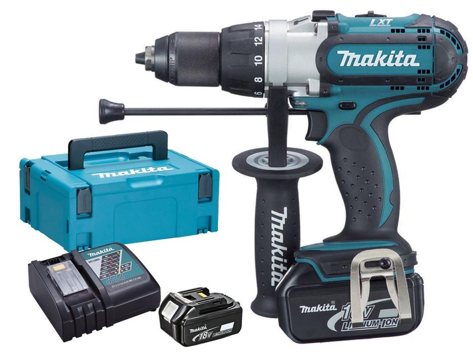Wiertarko-Wkrętarka Udarowa 18V 2*5.0Ah Li 3-B Makita M Dhp451Rtj