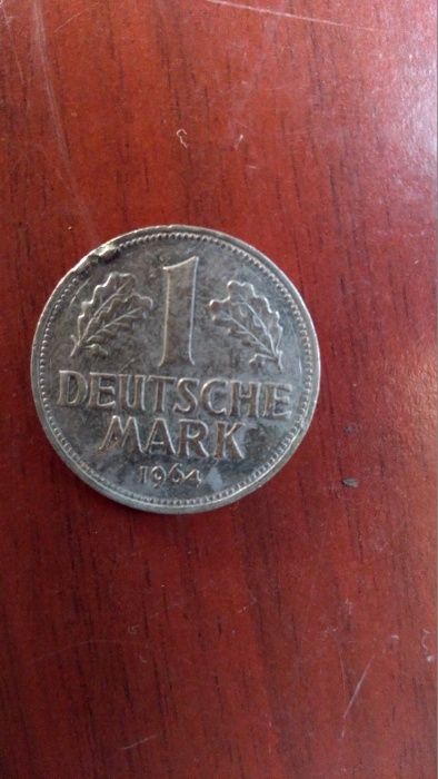 1 марка 1964 год (F) Германия БРАК