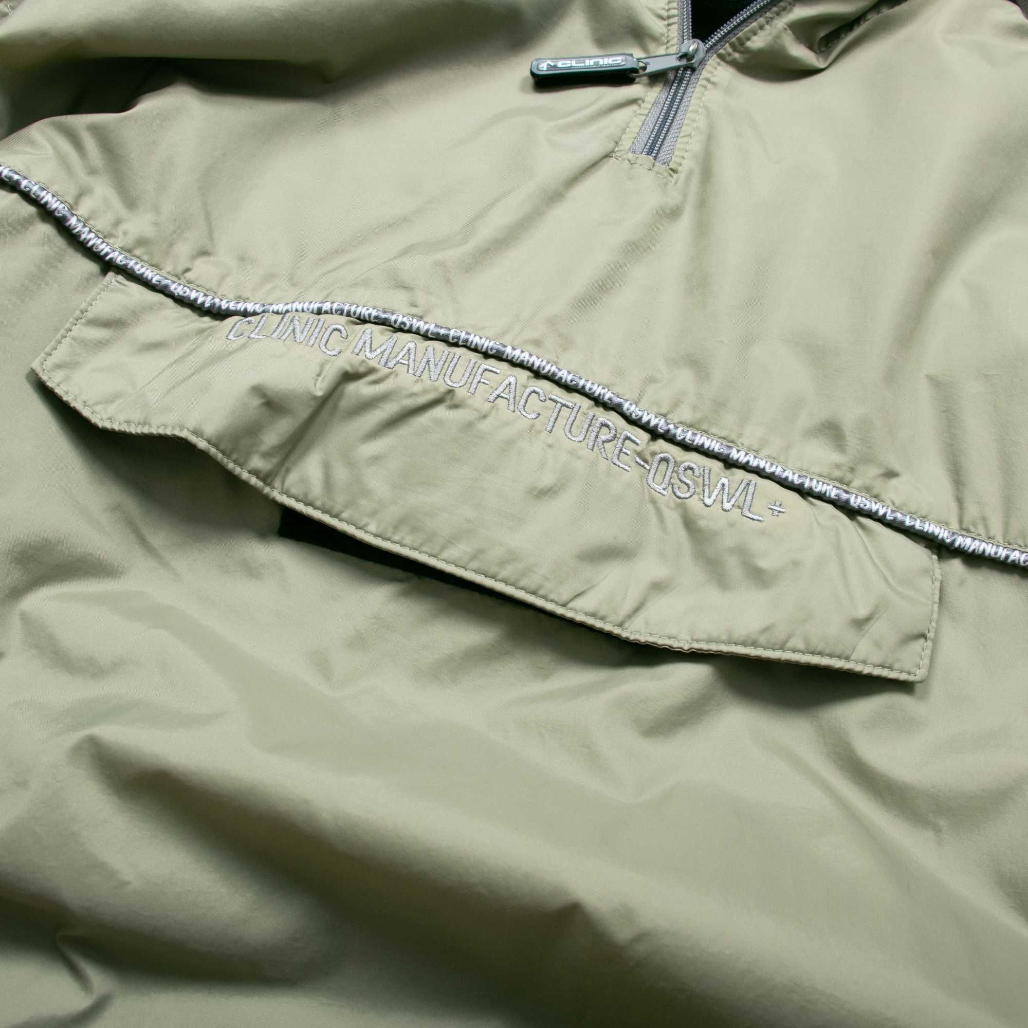 Clinic y2k baggy kurtka anorak polarowa ocieplana XL