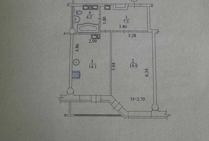 Продам просторную квартиру ЖК Дуэт, Алексеевка