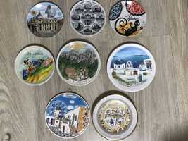 Сувенирные тарелки, тарелки на стену из разных стран