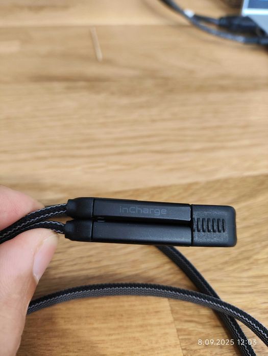 Kabel Rolling Square - inCharge XL 3m czarny