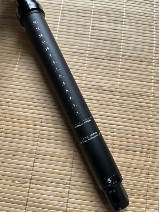 Sztyca regulowana 30,9, dl.400mm, dropper, myk-myk, Giant, manetka bar