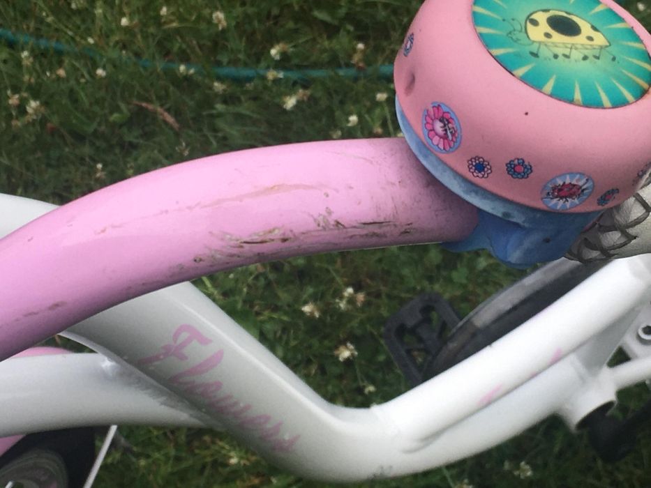 Rower miejski różowy