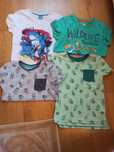 t-shirty chłopięce 4 sztuki 122 + dresy gratis