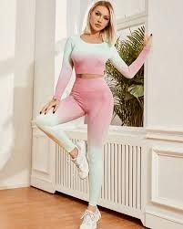 Спортивний костюм лосини і топ для фітнесу йоги