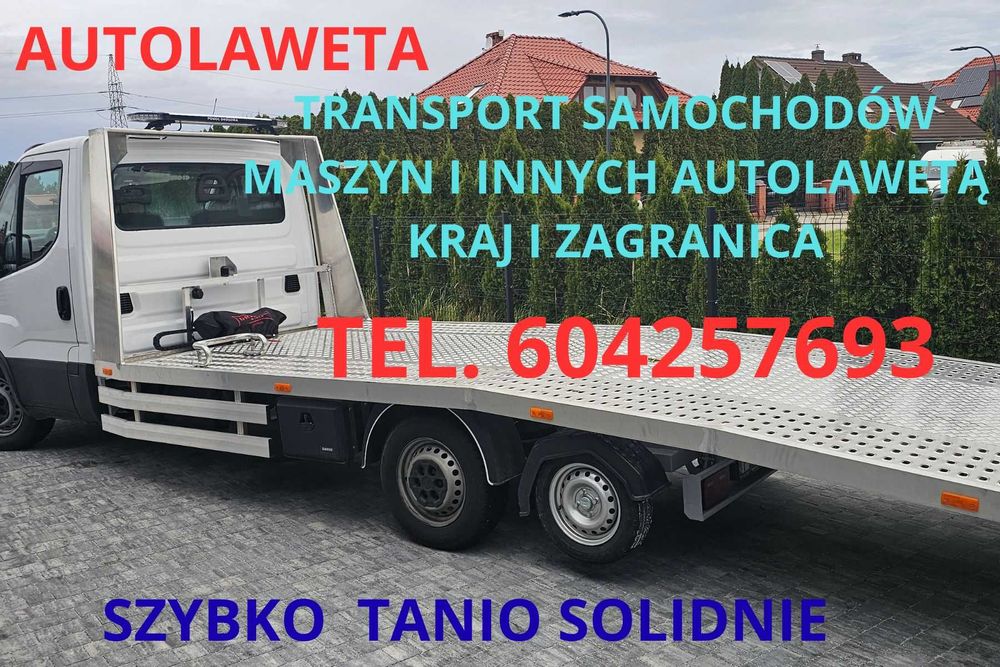 Autolaweta laweta.Transport aut kraj i zagranica. Pomoc drogowa.