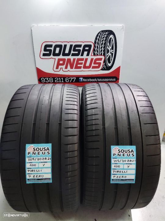 2 pneus semi novos 305-30r21 pirelli - oferta dos portes