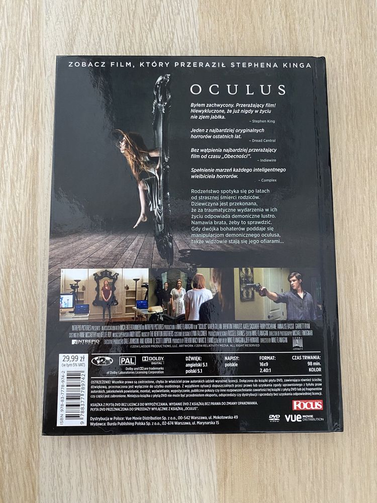 Oculus - książka z filmem na DVD