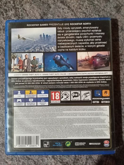 Gta 5 ps4  płyta
