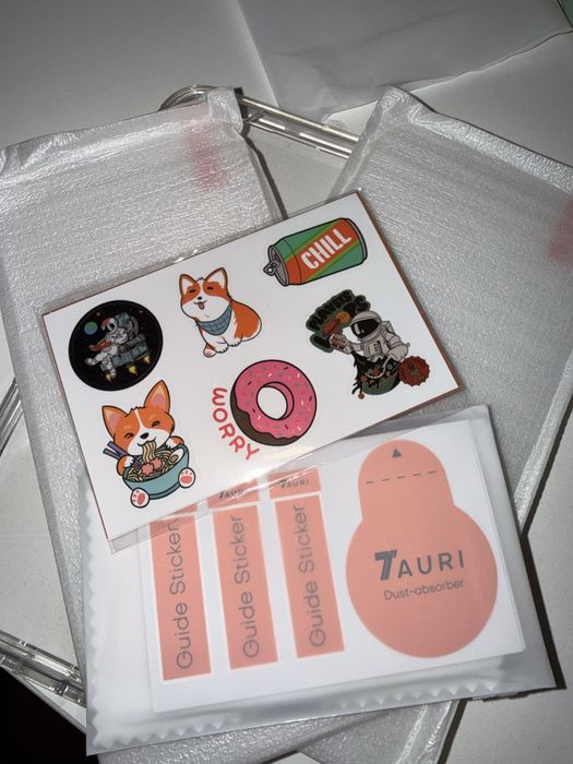 Conjunto novo de capa, películas e stickers Tauri