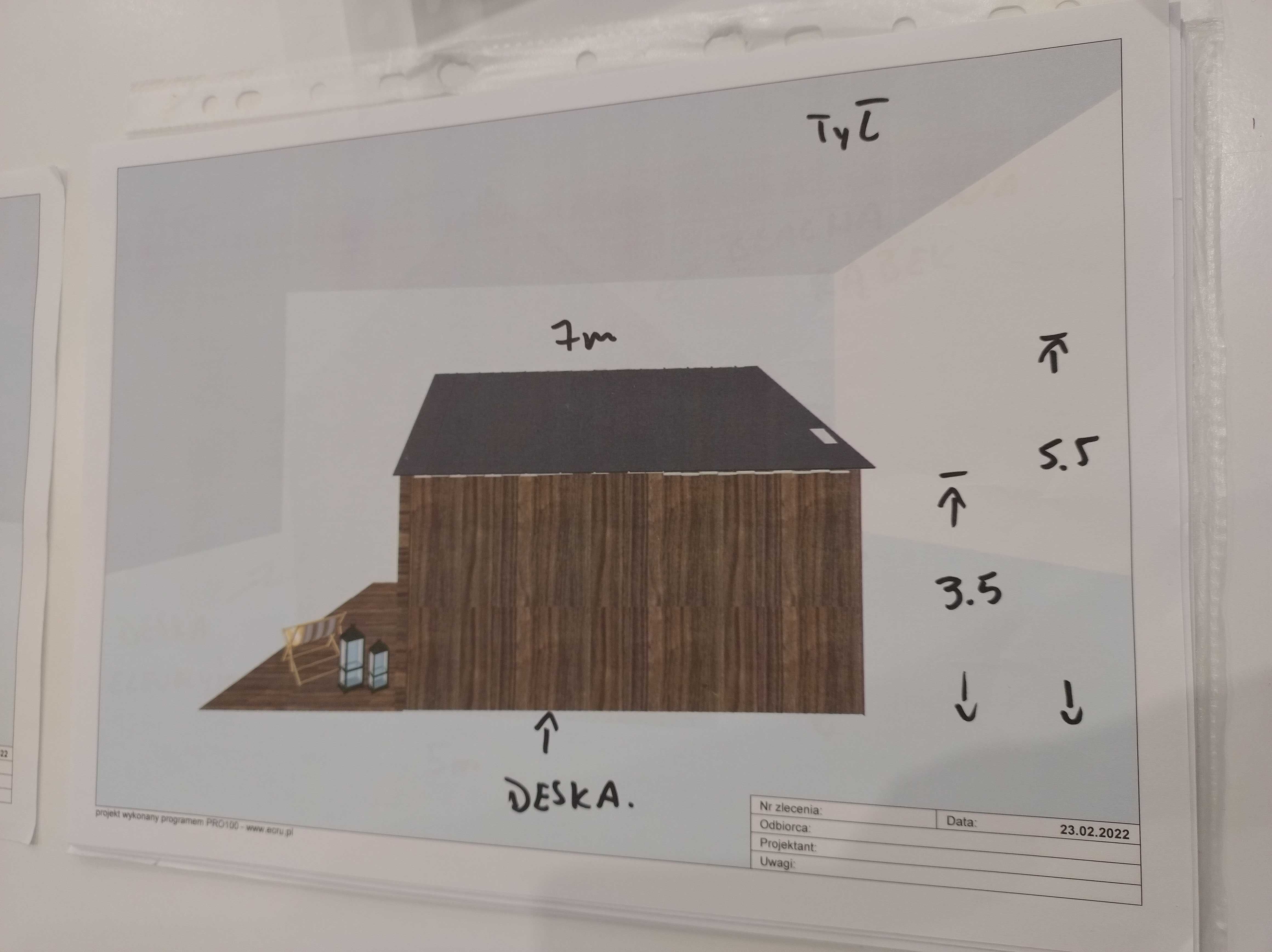 Domek Dom 35m2 Konstrukcja Nowy Gotowy do montażu na działce