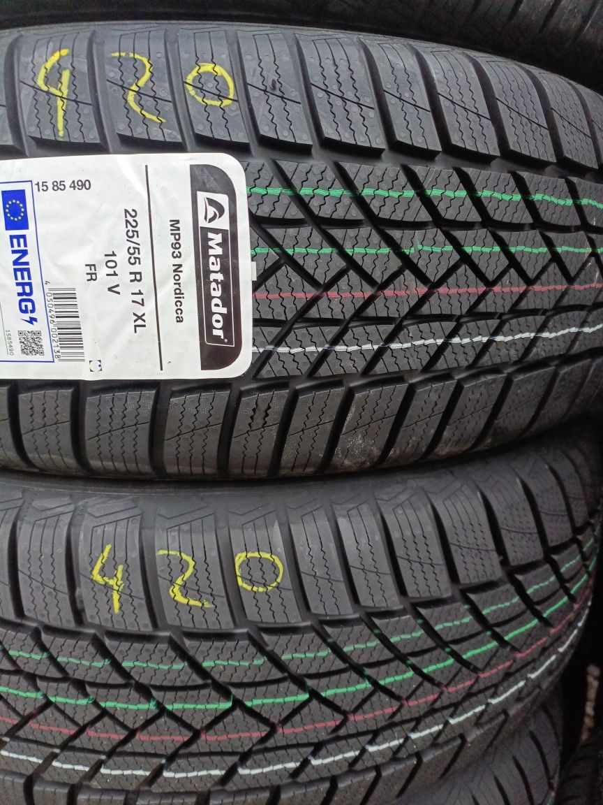 Nowe opony zimowe 225/55/17 Matador gr Continental 2024r