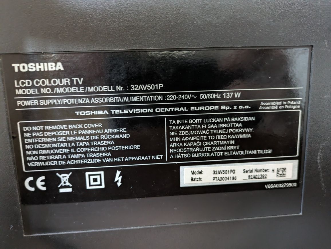 Tv Toshiba Regza 32AV501P 32'