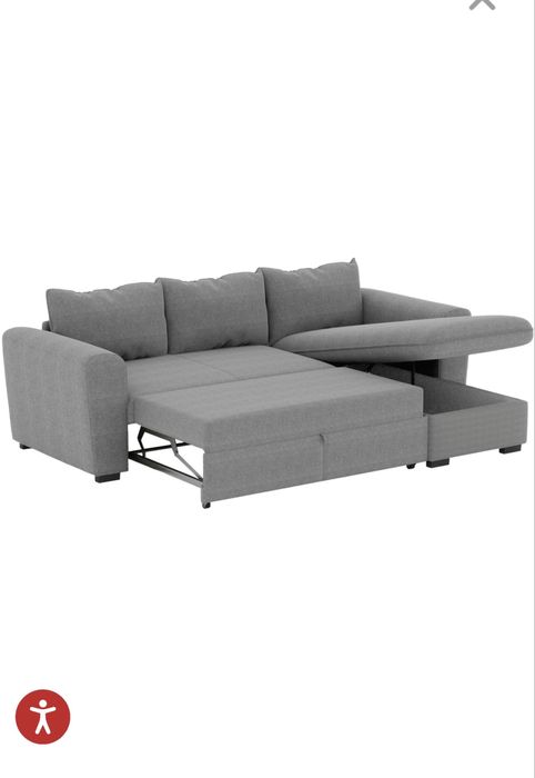 Sofa cama cinza claro