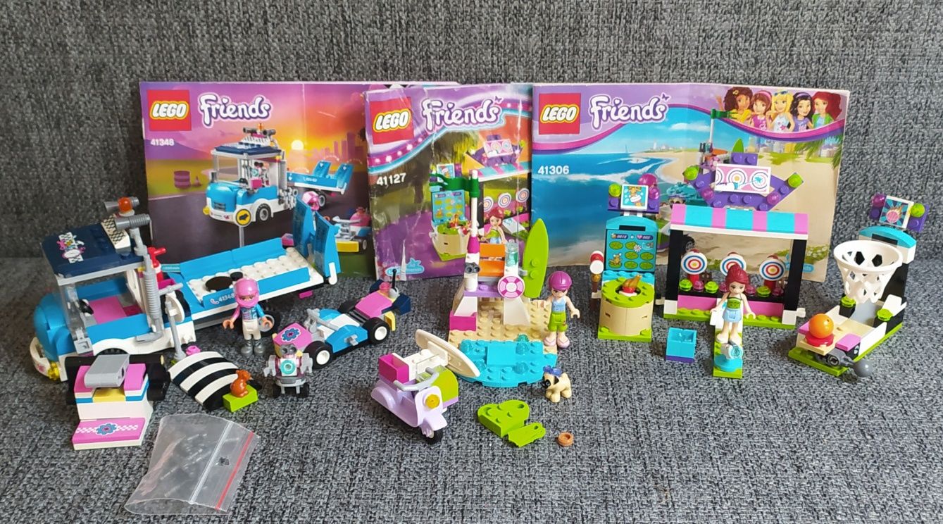 Pakiet 3 zestawów klocków LEGO Friends 41348, 41127, 41306