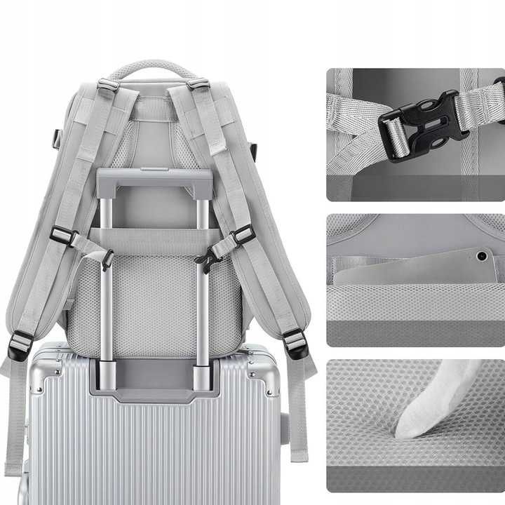 Plecak Bagaż Podręczny do Samolotu 40x20x25 Wizzair Rayanair 30L USB