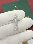 Люксовий хрестик з діамантами 1.80ct бриллианты золото крестик