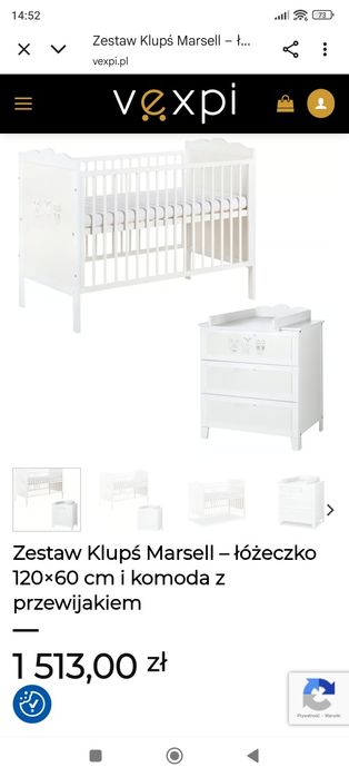 Łóżeczko komoda przebierak PILNE!