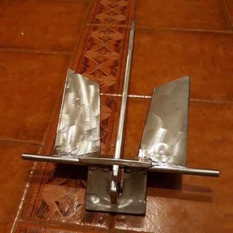 Ferro de fundear com modelo  Danforth - Fateixa - Ancora